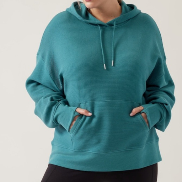 Athleta Balance Waffle Hoodie Sweatshirt - Picture 1 of 5